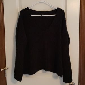 NWOT Express Cozy Chenille Knit V-Neck Sweater